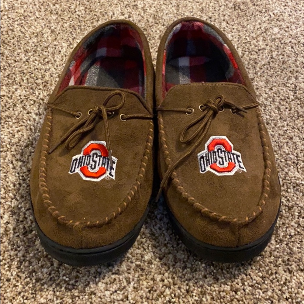 Ohio State University moccasins/slippers shoes